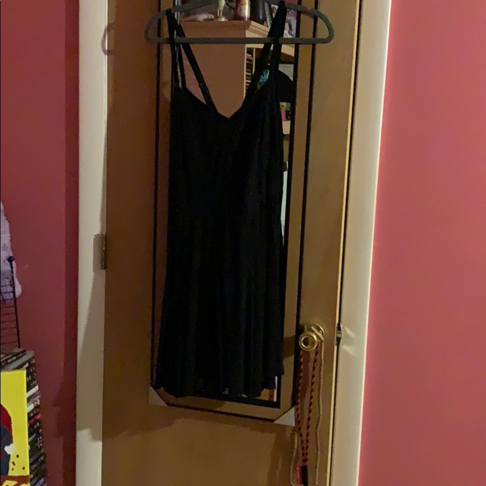 A black mini dress.